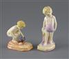 Two Royal Doulton figures, HN1544 and HN1545, H. 13 and 9cm                                                                            