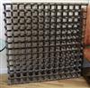 A wine rack for 144 bottles W.120cm.                                                                                                   