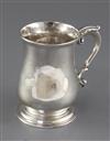 A George III silver mug by Thomas Whipham & Charles Wright, 12.5 oz.                                                                   