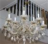 A Bohemian 12 light chandelier                                                                                                         