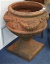 A pair of Whichford terracotta "Ham House" W.55cm (apx)                                                                                