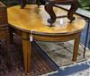 An oval Biedermier style dining table W.183cm                                                                                          