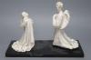 B.Henry 1956. A ceramic group 'The Annunciation', on stand, length 40cm                                                                                                                                                     