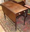 An early 19th century mahogany Pembroke table W.91cm                                                                                   