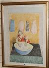 Duncan Grant, limited edition colour lithograph, Washer woman, signed in pencil, numbered 20/350, 77 x 56cm                            