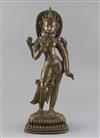 A Himalayan bronze figure of White Tara, 18th/19th century, H. 38.5cm                                                                  