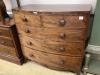 A Regency mahogany bowfront chest, width 106cm depth 50cm height 104cm                                                                                                                                                      