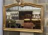 A Victorian style gilt framed overmantel mirror, width 128cm, height 98cm                                                                                                                                                   