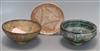 13th - 15th century ceramic Islamic, Sassanian, Sultanabad and Kashan bowls (3)                                                        