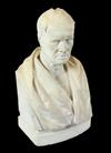 Joseph Robinson Kirk (1820-1894) RHA - a white marble bust of a gentleman,                                                             