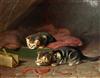 Horatio Henry Couldery (1832-1918) Kittens watching a mousetrap 13.5 x 17.5in.                                                         