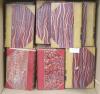 The Works of George Eliot, Cabinet Edition, Blackwood and Sons, 18 vols, gilt-tooled tan half calf and marbled boards, 8vo and a quantity of leather-bound and other literary works                                         