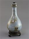 A Chinese Jun type garlic neck vase, Qing dynasty, Shiwan Kilns, H. 21.2cm                                                             