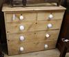 A pine chest of drawers W.95cm                                                                                                         