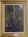 N.A.R. Young, oil on board, Home Hair Care, signed, 39 x 29cm                                                                          