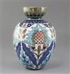 A Burmantofts faience 'Persian' vase, height 23.5cm                                                                                    