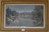 Francis D. Bedford, oil on canvas, The Serpentine, label verso, 24 x 42cm                                                              