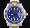 A gentlemen's stainless steel and yellow gold Rolex Oyster Perpetual Date Submariner wrist watch,                                      