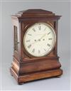 Blundell of London. An early Victorian mahogany hour repeating eight day bracket clock, height 18in.                                   