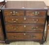 A George III mahogany chest W.79cm.                                                                                                    