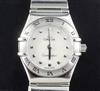 A lady's stainless steel Omega Constellation quartz wrist watch,                                                                       