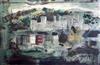 § John Piper (1903-1992) Caernarvon Castle II overall 23 x 33.5in.                                                                     