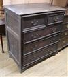 An early 18th century oak chest W.98cm                                                                                                 