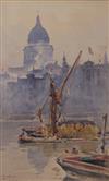 G. Alistair MacDonald (1860-1956) watercolour "From Bankside", signed, inscribed and dated 1904, 16 x 10cm                             