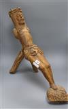 A carved wooden model of Christ height 59cm                                                                                            