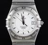 A gentlemen's stainless steel Omega Constellation Perpetual Calendar quartz wrist watch,                                               