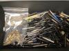 Quantity of fountain pens and pencil parts, clips etc                                                                                                                                                                       