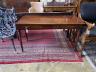 A Victorian mahogany two drawer washstand, with three quarter galleried top, width 135cm, depth 58cm, height 76cm                                                                                                           
