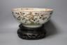 A 19th century Japanese Kutani bowl on stand - 20cm tall                                                                                                                                                                    