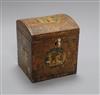 A Regency tea caddy height 21cm                                                                                                        