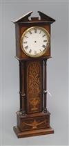 A miniature inlaid longcase height 42cm                                                                                                