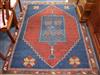 An old Kazak Rug and another (repaired) W.216cm x 180cm and 216cm x 120cm                                                              