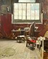 Alexander Roche (1861-1921) The Artist's Studio 24 x 20in.                                                                             