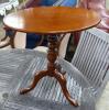 A 19th century style mahogany tilt top occasional table, 55cm                                                                                                                                                               