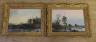 Dutch School, pair of oils on panel, Winter landscapes, 35 x 47cm                                                                                                                                                           