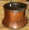 An Islamic copper cooking pot                                                                                                          