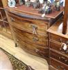 A Regency bow-fronted chest of drawers W.92cm                                                                                          