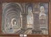 Roda Procter, oil on canvas board, St Bartholomews, Smithfield, signed, 35 x 50cm                                                      