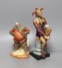 Two Doulton figures, The Jester HN 2016 and Falstaff HN 2054 - tallest 25cm                                                                                                                                                 