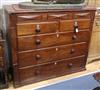 A George IV north country mahogany chest W.129cm                                                                                       