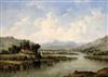 Alfred Gomersal Vickers (1810-1837) Open river landscape 9.75 x 13.75in.                                                               