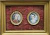 A pair of George III portrait miniatures each 1.75 x 1.25in.                                                                           