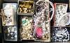 A quantity of assorted costume jewellery.                                                                                              