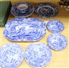 A part service of Copeland Spode's Italian pattern transfer-printed tableware,                                                         