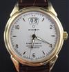 A gentleman's 18ct gold Eterna Matic 1948 replica model automatic officially certified chronometer wrist watch,                        