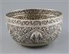 An early 20th century Thai silver bowl, 19 oz.                                                                                         